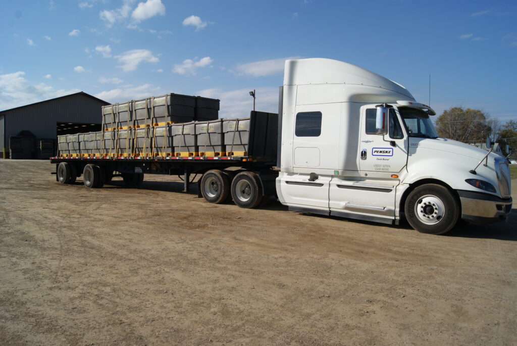 AgriAmerica LLC CDL-A trucking, state of the art one ton fruit containers